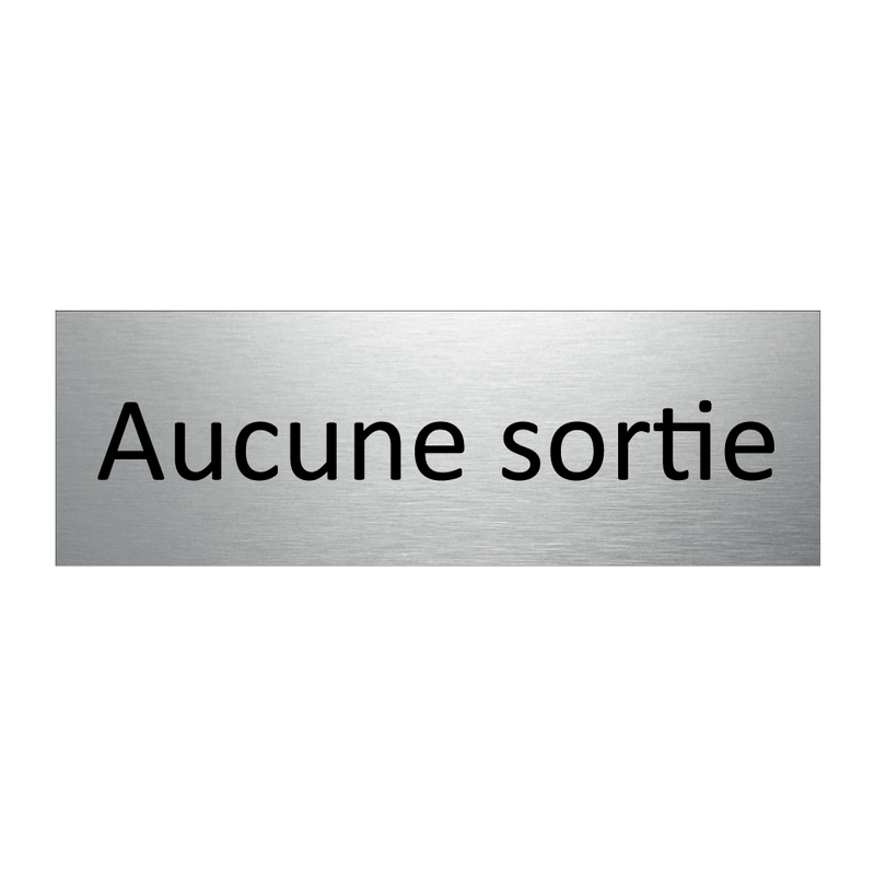 Aucune sortie