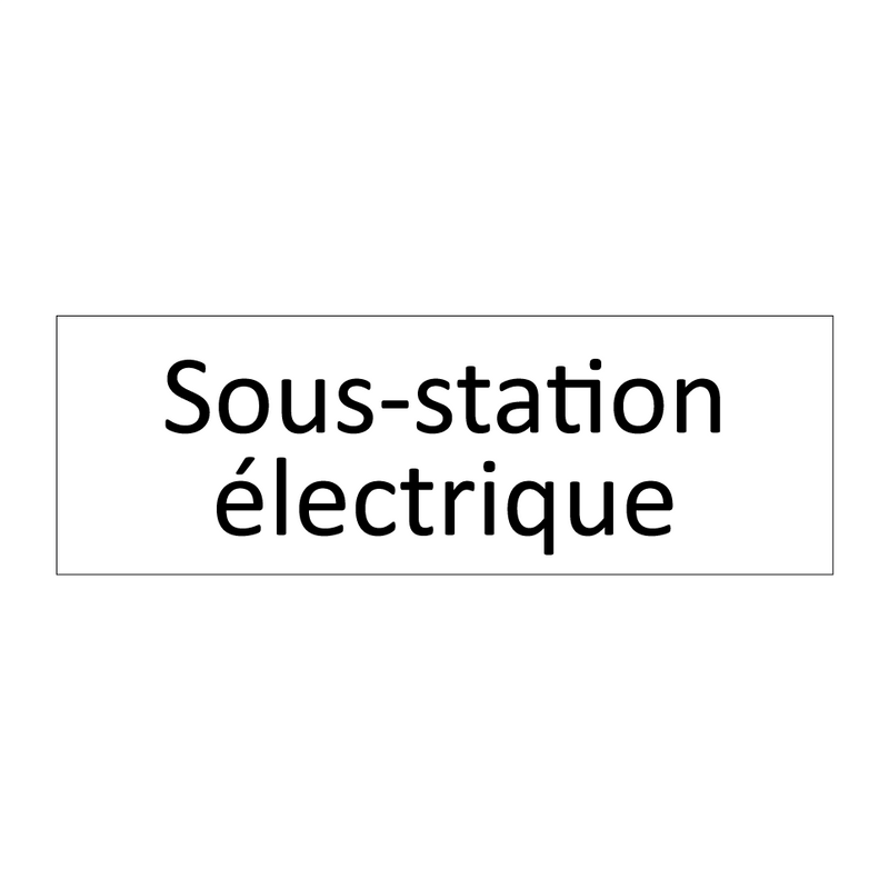 Sous-station électrique