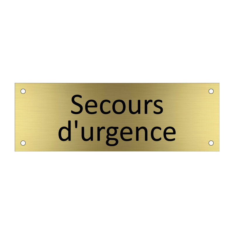 Secours d'urgence