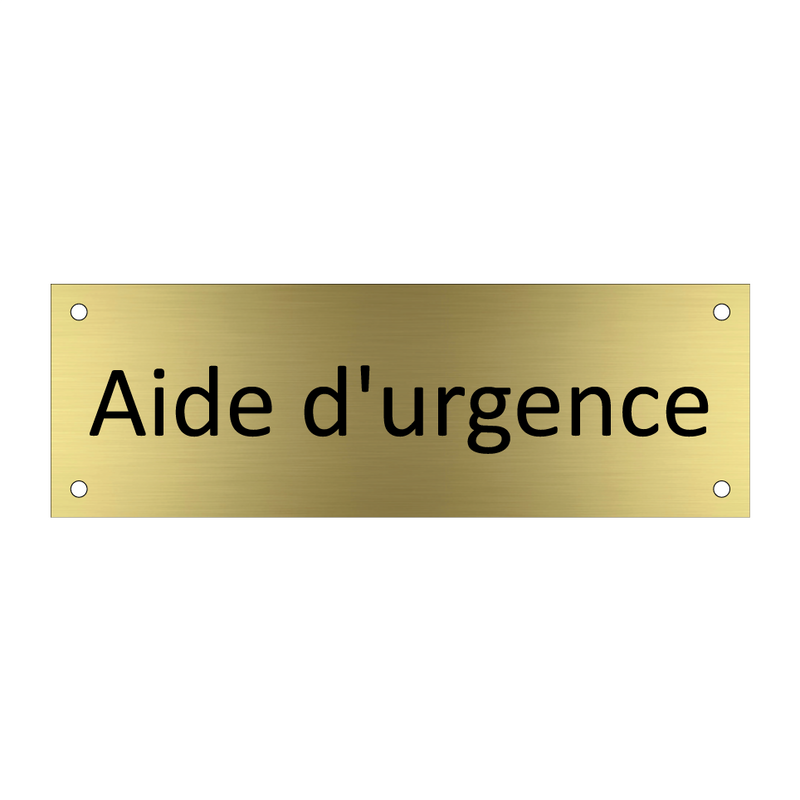 Aide d'urgence