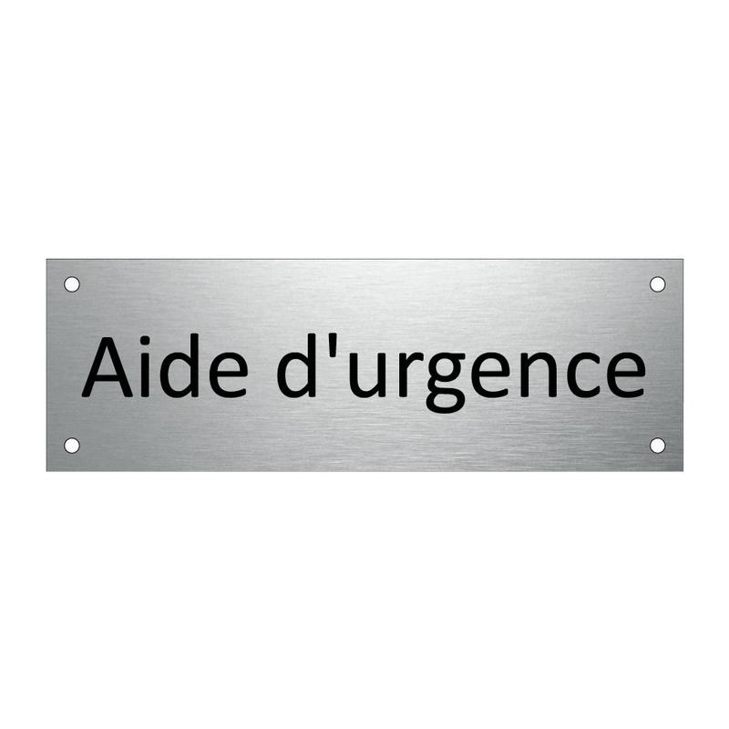 Aide d'urgence