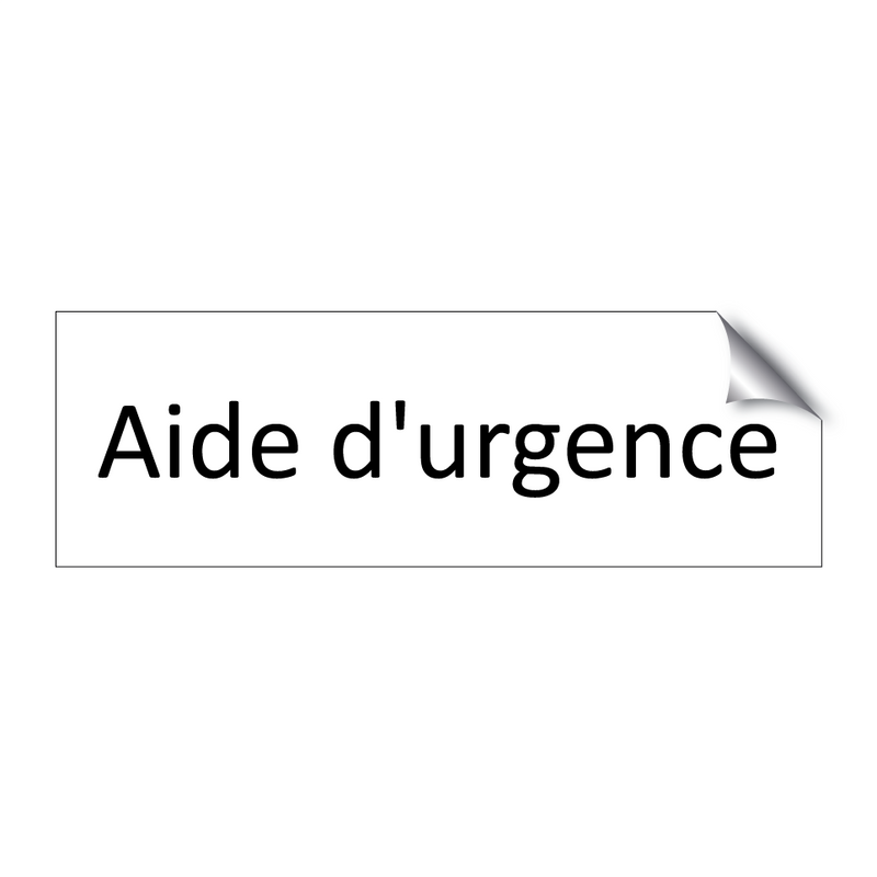 Aide d'urgence