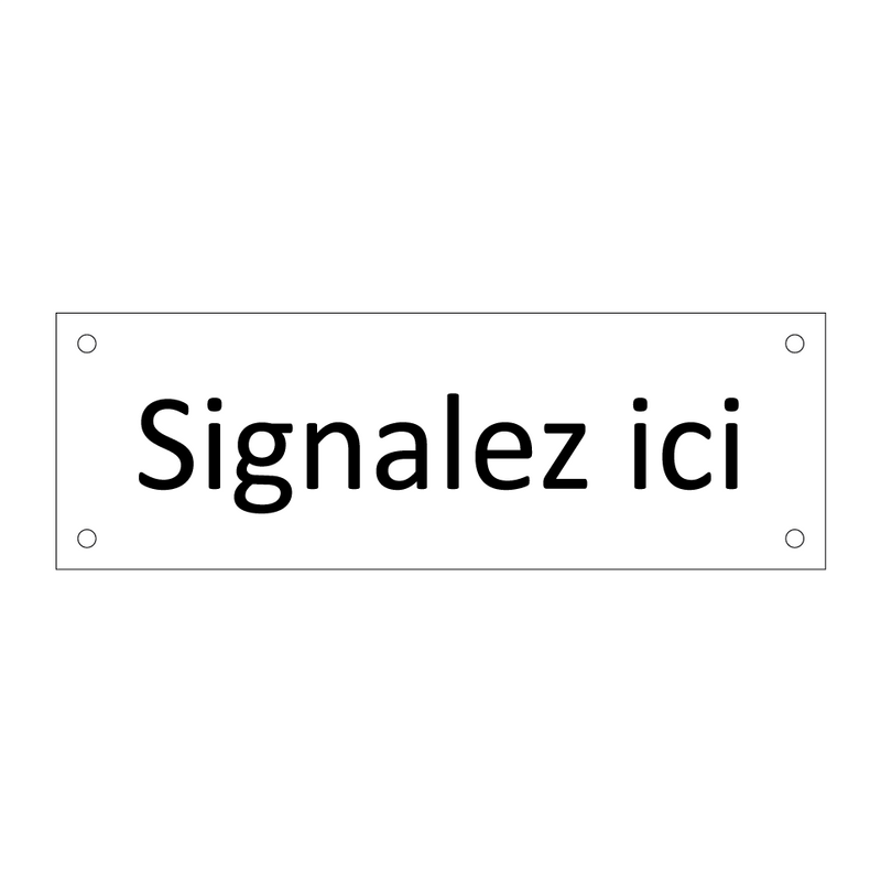 Signalez ici