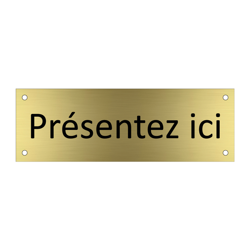 Présentez ici