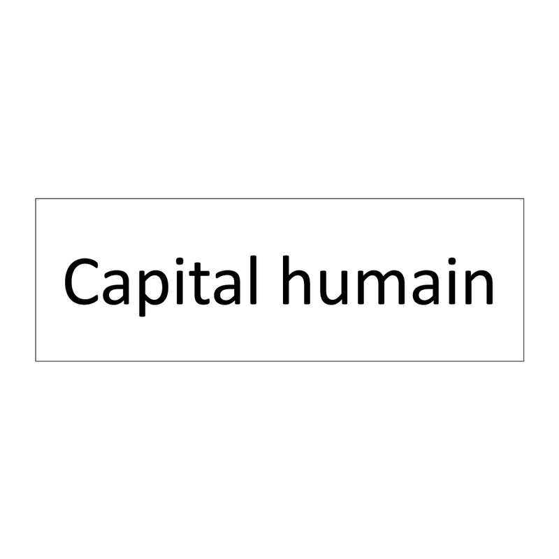 Capital humain