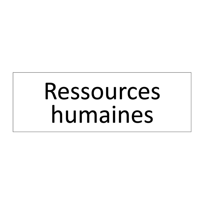 Ressources humaines