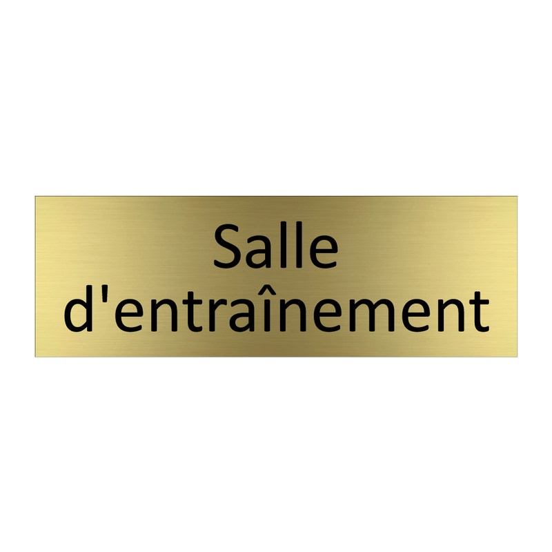 Salle d'entraînement