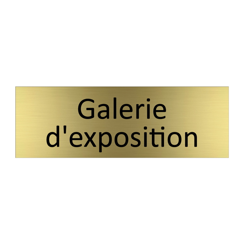 Galerie d'exposition