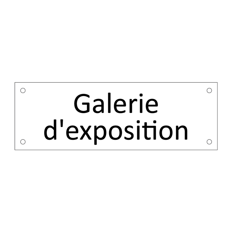 Galerie d'exposition