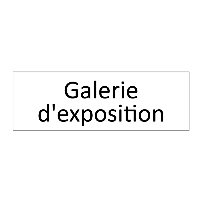 Galerie d'exposition