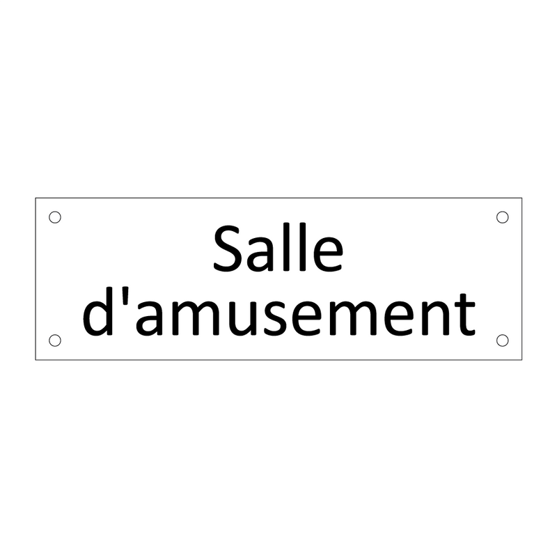 Salle d'amusement