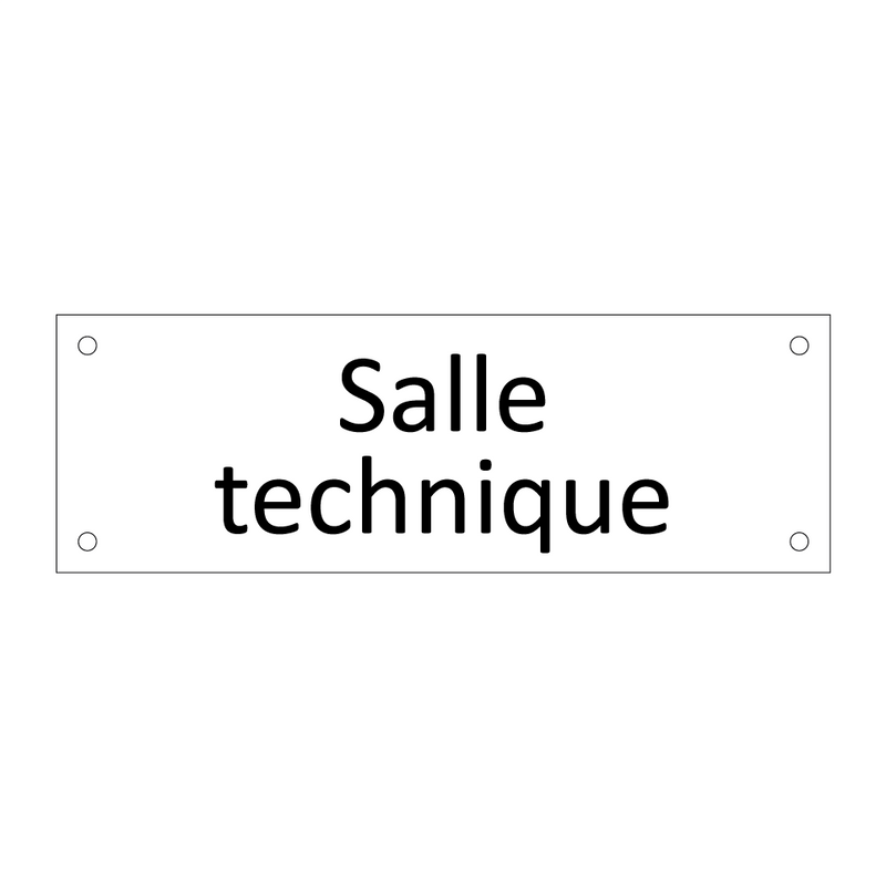 Salle technique