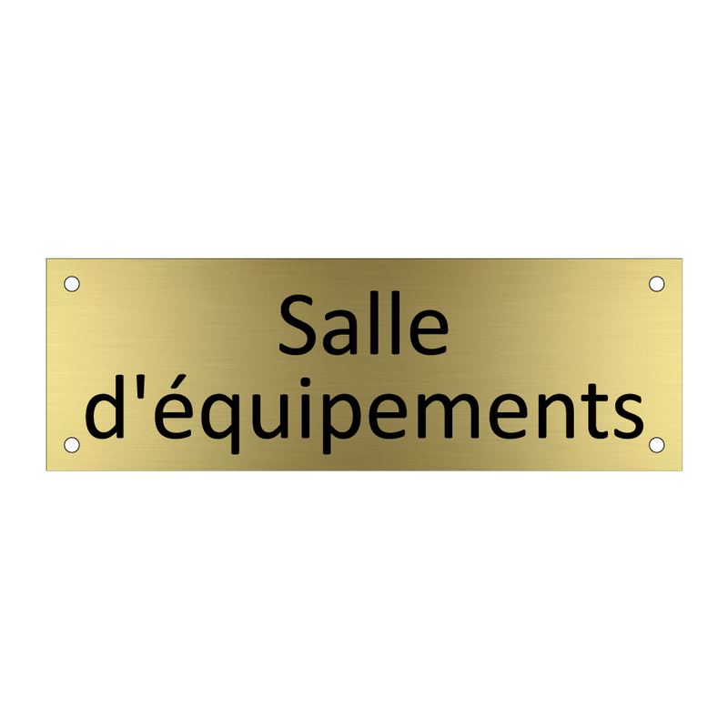 Salle d'équipements