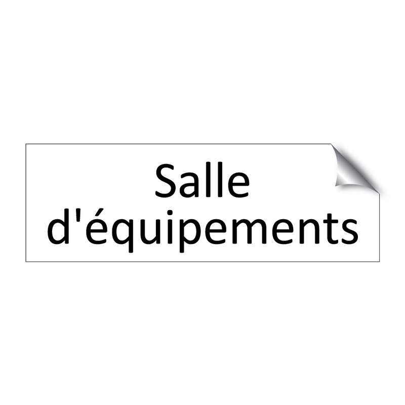 Salle d'équipements