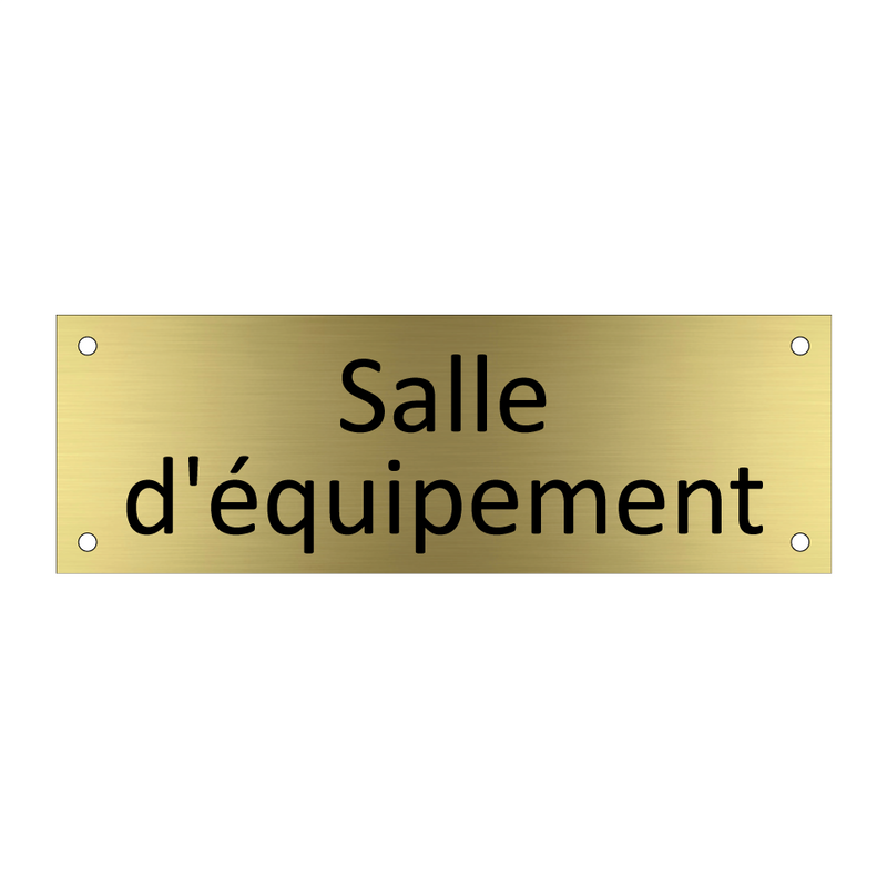 Salle d'équipement