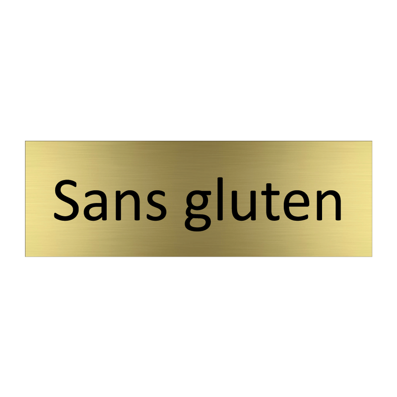 Sans gluten