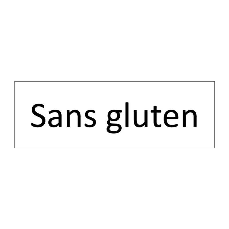 Sans gluten