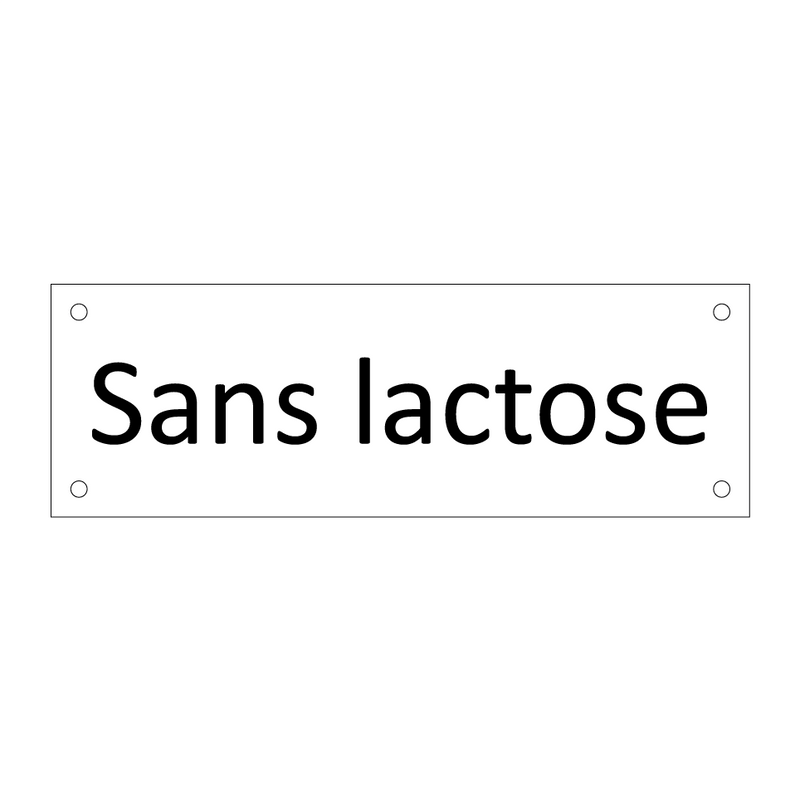 Sans lactose