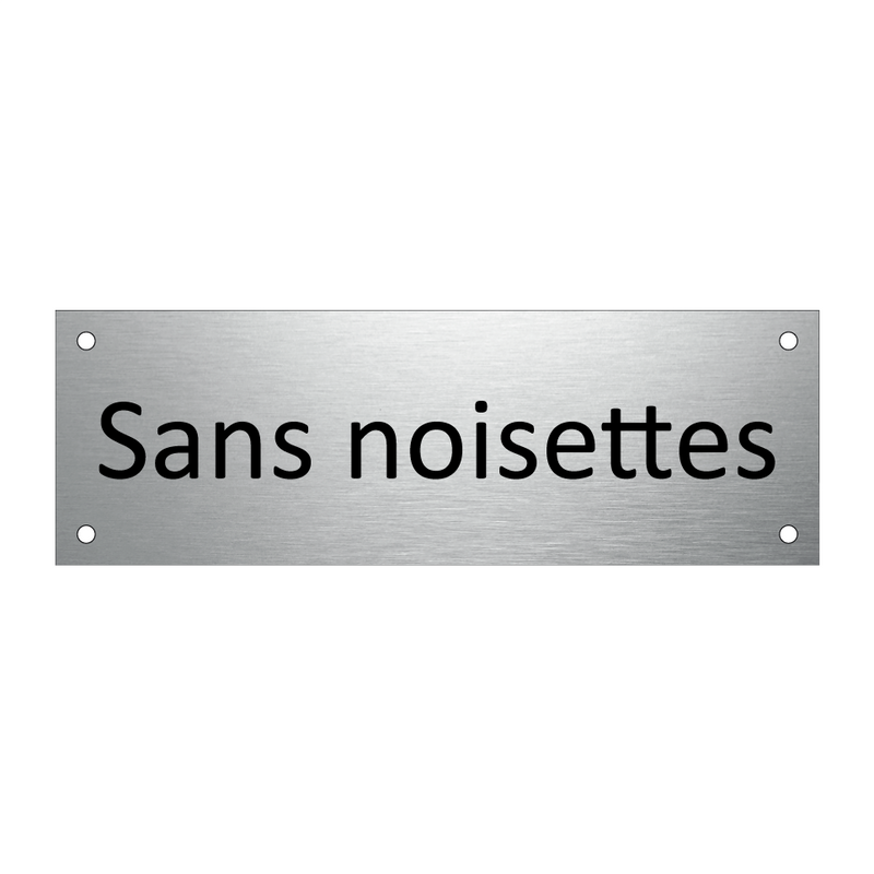 Sans noisettes