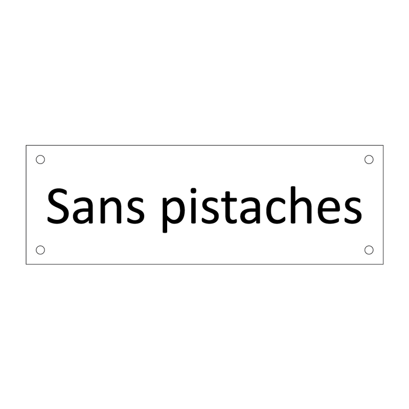 Sans pistaches