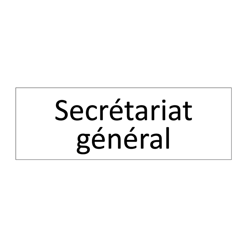 Secrétariat général