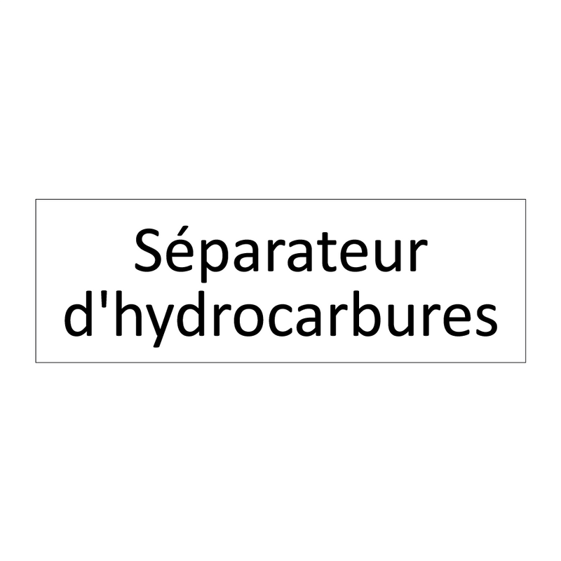 Séparateur d'hydrocarbures