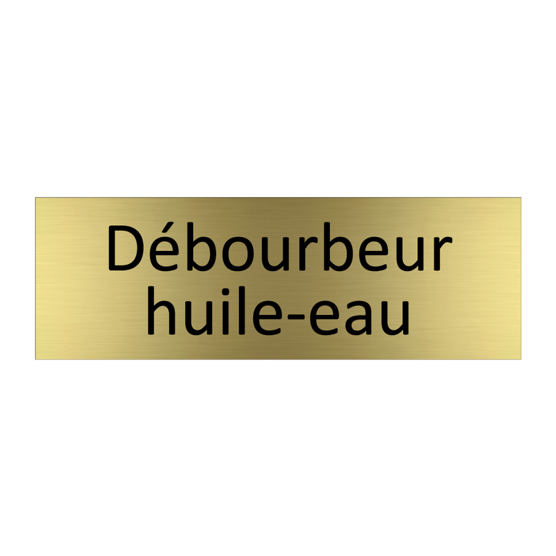 Débourbeur huile-eau