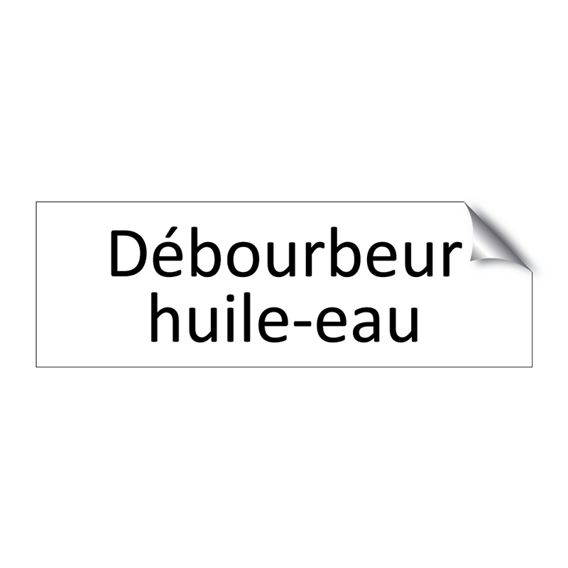 Débourbeur huile-eau