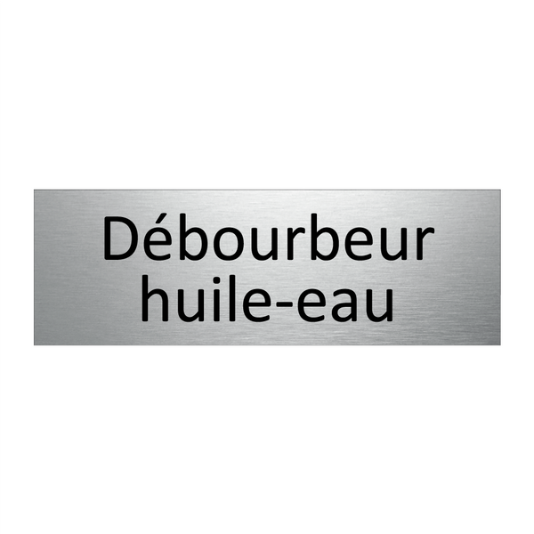 Débourbeur huile-eau