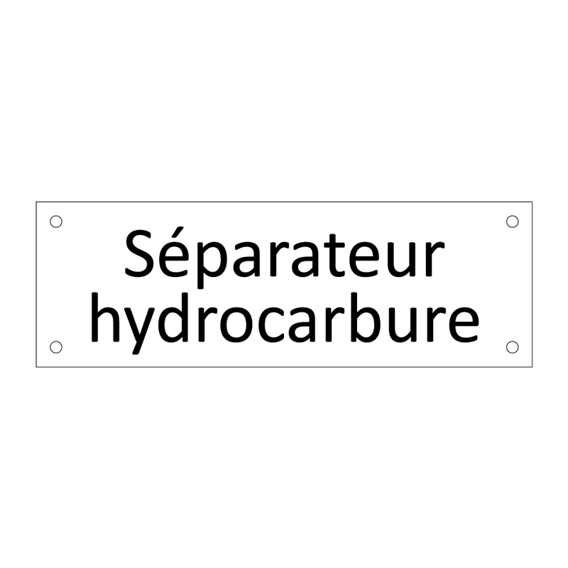 Séparateur hydrocarbure