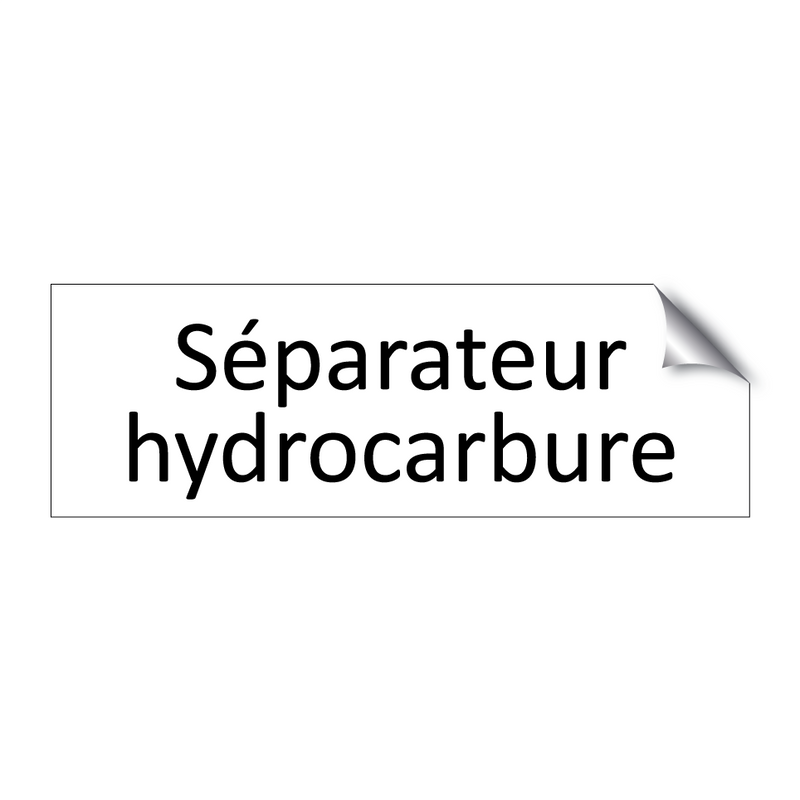 Séparateur hydrocarbure