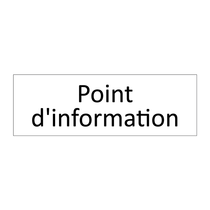 Point d'information