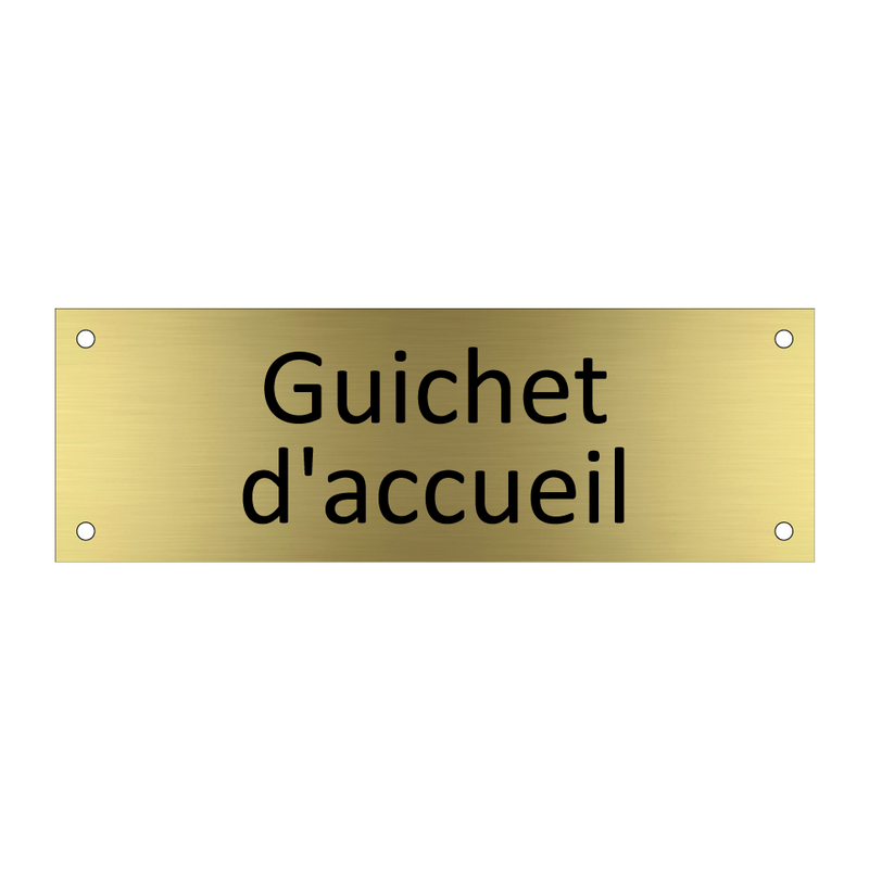 Guichet d'accueil