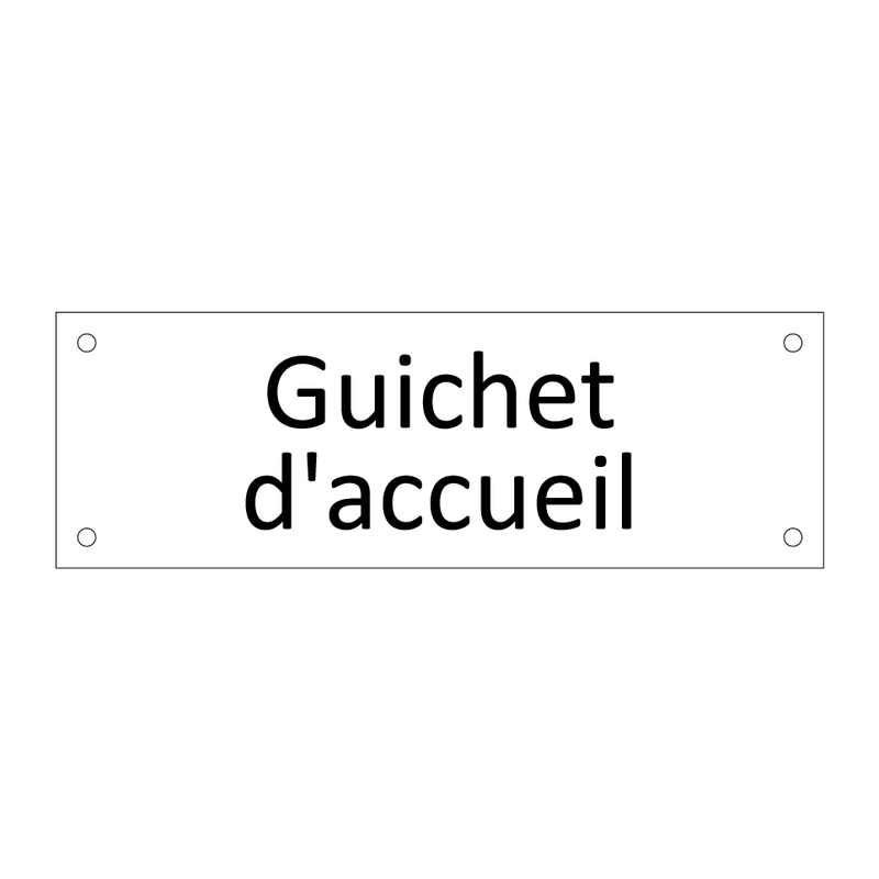 Guichet d'accueil