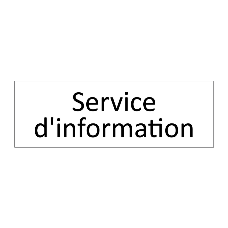 Service d'information