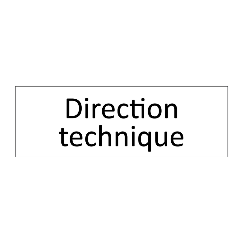 Direction technique