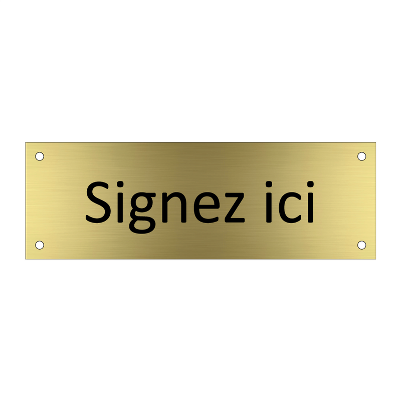 Signez ici