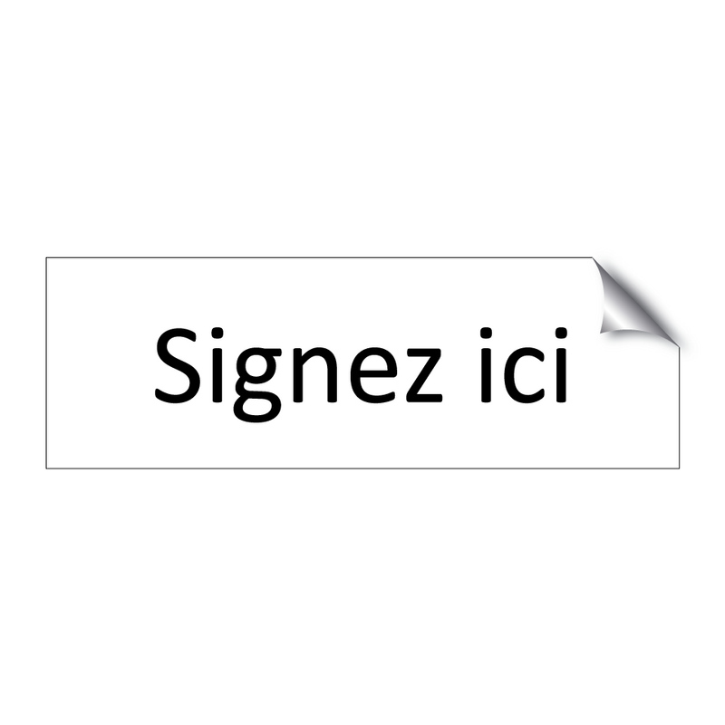 Signez ici