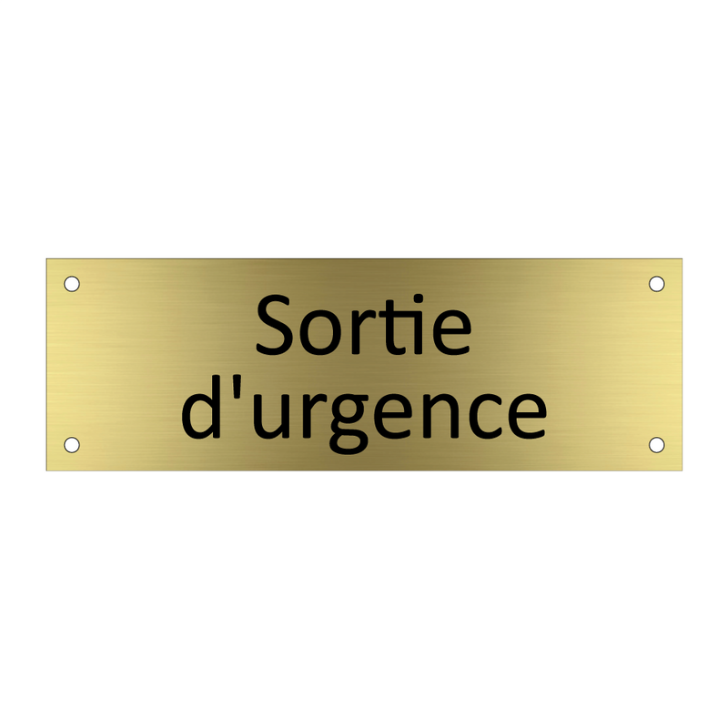 Sortie d'urgence