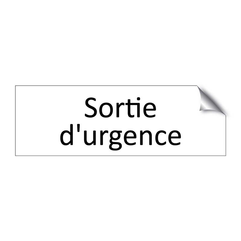 Sortie d'urgence