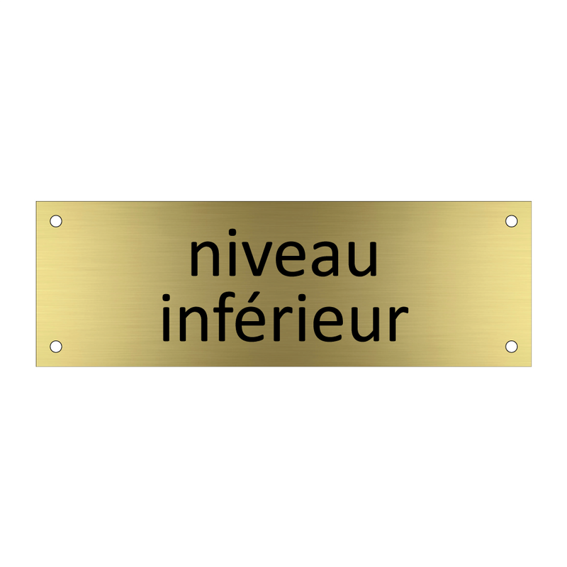 niveau inférieur