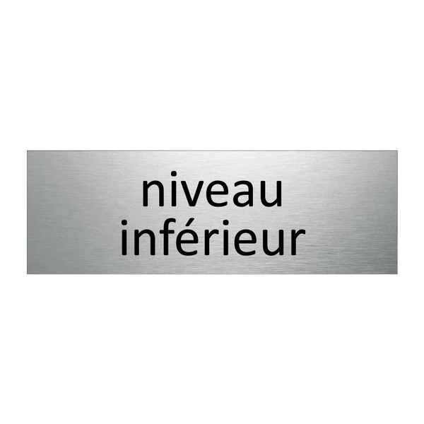 niveau inférieur