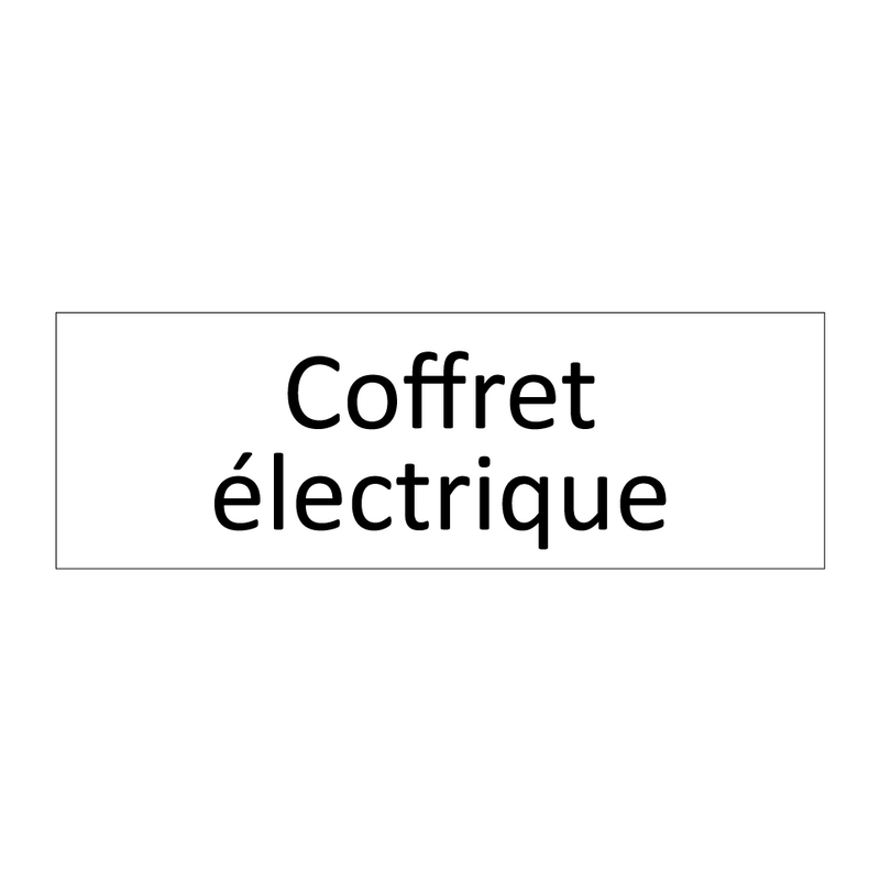 Coffret électrique