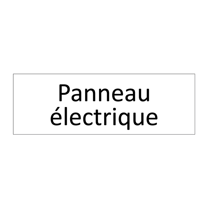 Panneau électrique