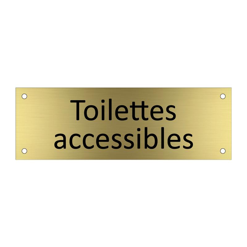 Toilettes accessibles