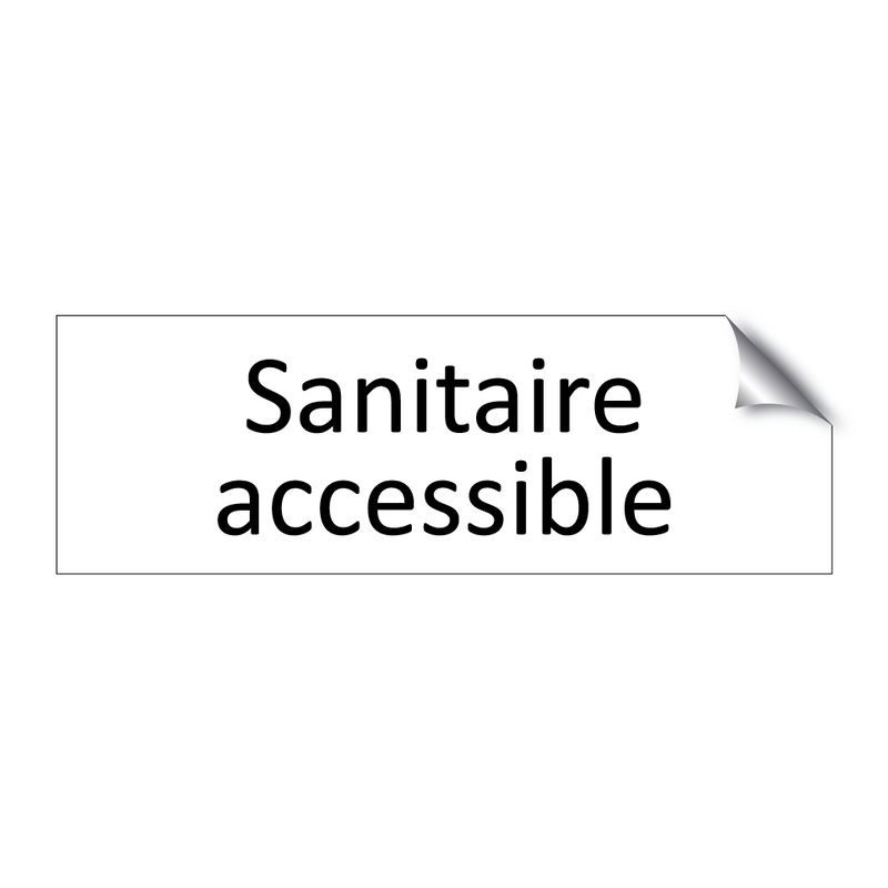 Sanitaire accessible