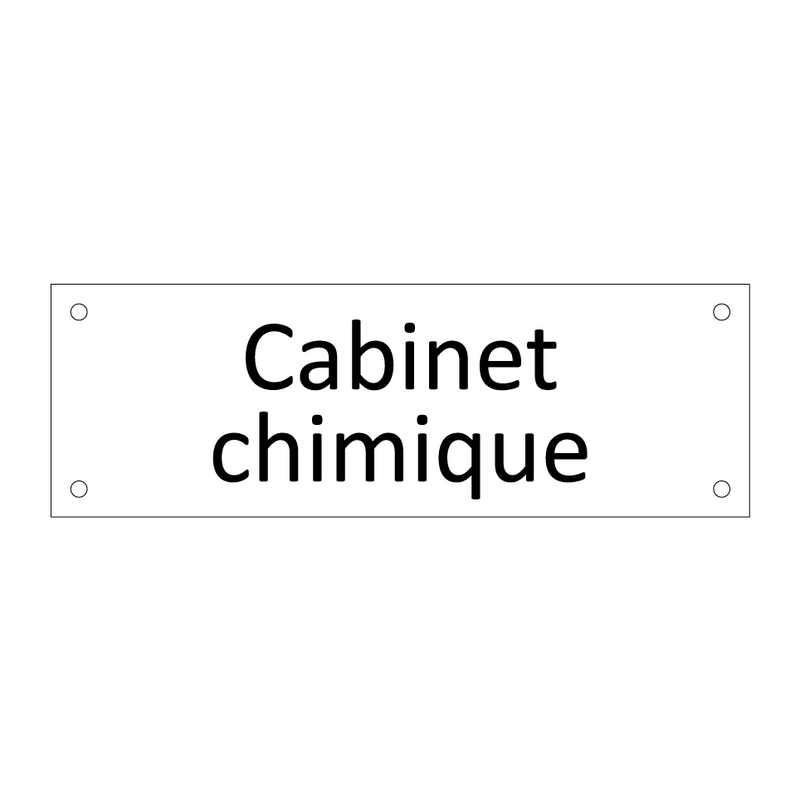 Cabinet chimique