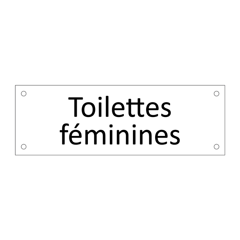 Toilettes féminines