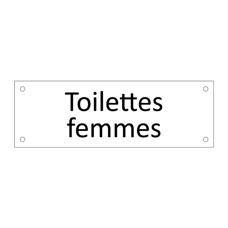 Toilettes femmes