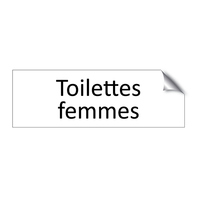 Toilettes femmes